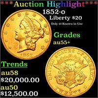 ***Auction Highlight*** 1852-o Gold Liberty Double