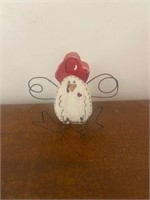 Wooden chicken decor