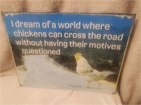 Metal Rooster Sign