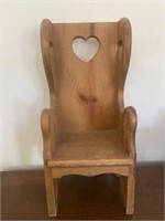 Wooden doll chair