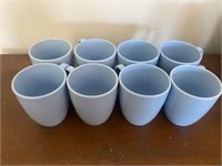 8 blue corelle mugs