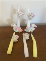 Bunny candle holders