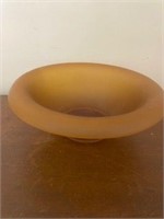 Brown glass bowl