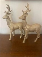 Plastic gold deer decoration