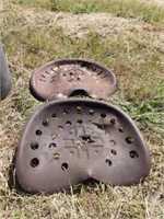 (2) Steel Machinery Seats - 1 Is Fordson