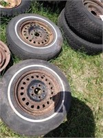 (2) 5 Bolt Rims w/ 185/R-13 Tires