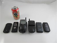 6 cellulaires vintage (tel quel)