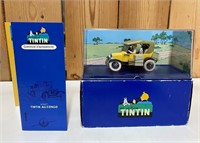 Voiture de collection Tintin avec certificat