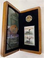 2004 Canada Elusive Loon Coin and Stamp Set