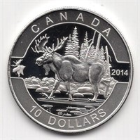 2014 Canada $10 Fine Silver Coin