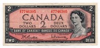 1954 Bank of Canada $2 Note