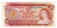 1974 Bank of Canada $2 Note