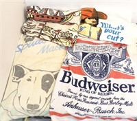 Bud bag of 5 vintage beach towels; Budweiser...