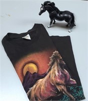Black Marchon 1988 horse & Hazelwoods, XL...
