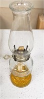 Oil lamp, clear glass