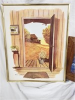 Bruce Glen of Carmel framed print of barn &