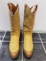 Nocona Men's Boots - Size 9 D, beige/blonde