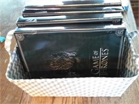 4 boxes of Game of Thrones socks w/basket