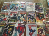 Large lot of comic books in sleeves