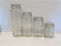 Glass Pasta Storage Jars w/ Flip Top Lid