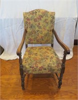 Chair- upholstered 29" x 23" x H 40" Vintage