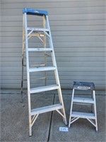 2' and 6' Aluminum Step Ladders (No Ship)