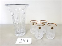Cristal d'Arques Vase & Tumbler Set (No Ship)