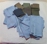 Fabrics- Plaids & Chambray-various sizes-pieces