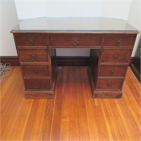 Knee desk -9 drawers-dove tail- 43 x 22 x H 31"