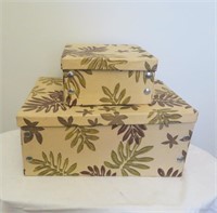 Storage boxes - cloth covered