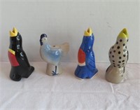 Pie Birds - Ceramic -4 items- Vintage