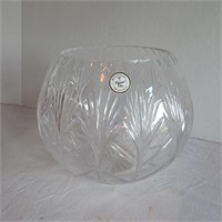 Lead Crystal bowl-24%-Made in Poland-H 8"