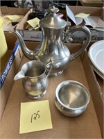 WOODBURY PEWTERERS / PEWTER TEAPOT AND MORE