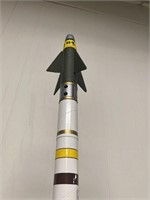 White, yellow and Gold Rocket