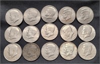 15- Kennedy Half Dollars