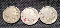 3- Indian head/ Buffalo Nickels