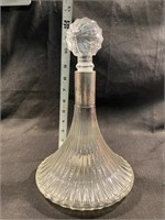 Vintage Ships Glass Decanter