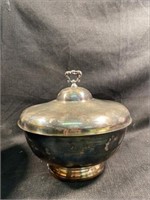 Vintage Gorham Silver Plated Footed Bowl And Lid