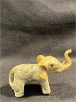 Vintage Marble Look Hard Resin Baby Elephant