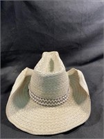 Straw Western Cowboy Hat U Shape Wire Reinforced