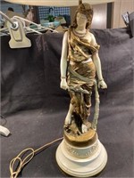 Vintage Bouret French Hand Painted Figurine Gilt