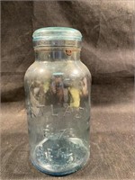 Vintage Atlas E-Z Seal Quart Canning Jar W/ Lid