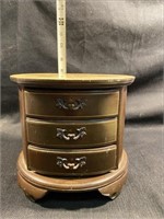 Wooden Japanese Jewelry Box/ Music Box (3) Drawers
