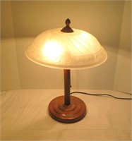 Table/Accent Lamp- glass shade D14"- H 20"