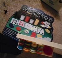 Poker table (portable), poker chips & poker set