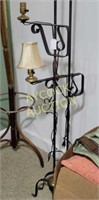 2 floor lamps (only 1 has small shade)