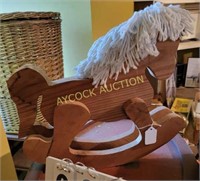 Small wooden rocking horse (about 12")