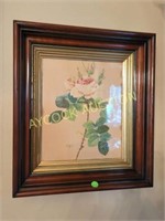 2 Decorative Pictures w/glass