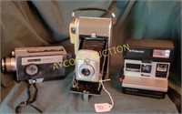 2 Vintage Cameras & 1 movie camera