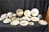 Several Pieces of Matching & Mismatched China